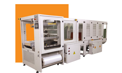 Automatic sleeve shrink machine--Fold the membrane whole sealing 
